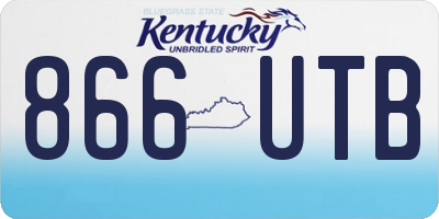 KY license plate 866UTB