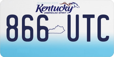 KY license plate 866UTC