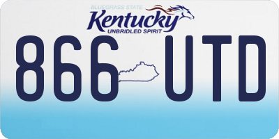 KY license plate 866UTD