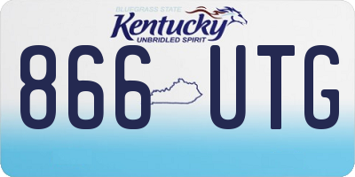 KY license plate 866UTG