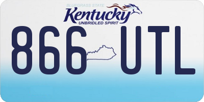 KY license plate 866UTL