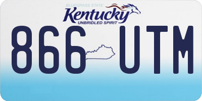 KY license plate 866UTM