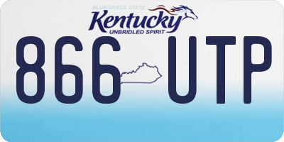 KY license plate 866UTP
