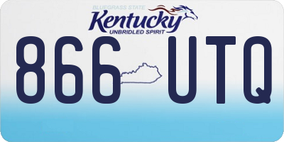 KY license plate 866UTQ