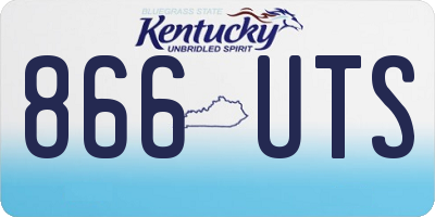 KY license plate 866UTS