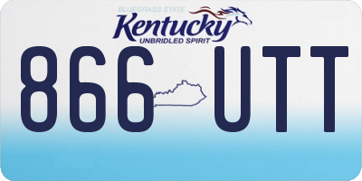 KY license plate 866UTT