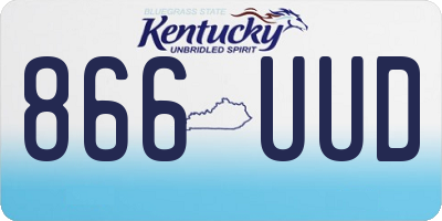 KY license plate 866UUD