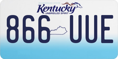 KY license plate 866UUE