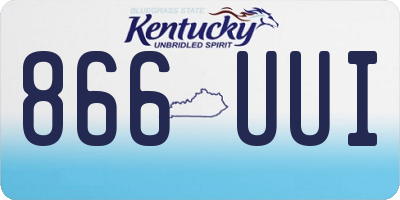 KY license plate 866UUI