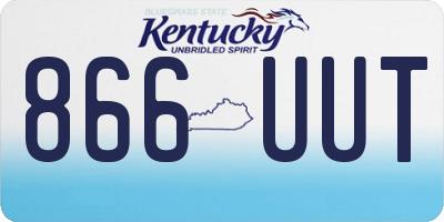 KY license plate 866UUT