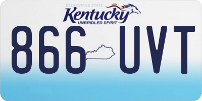 KY license plate 866UVT