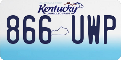 KY license plate 866UWP