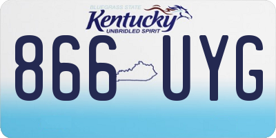 KY license plate 866UYG