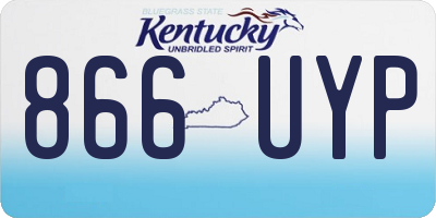 KY license plate 866UYP