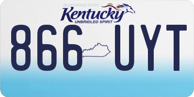 KY license plate 866UYT