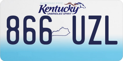 KY license plate 866UZL