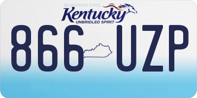 KY license plate 866UZP