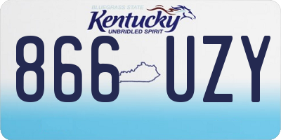 KY license plate 866UZY