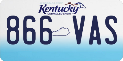 KY license plate 866VAS