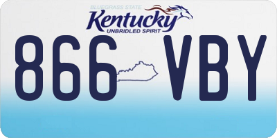 KY license plate 866VBY