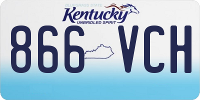 KY license plate 866VCH