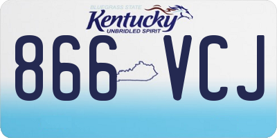 KY license plate 866VCJ