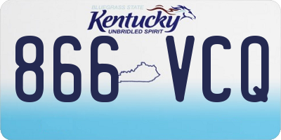 KY license plate 866VCQ