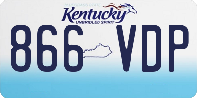 KY license plate 866VDP