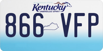 KY license plate 866VFP