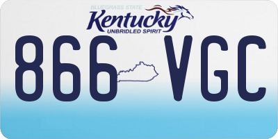 KY license plate 866VGC