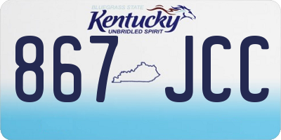 KY license plate 867JCC