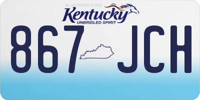 KY license plate 867JCH