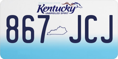 KY license plate 867JCJ