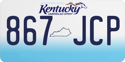 KY license plate 867JCP