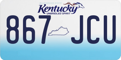 KY license plate 867JCU