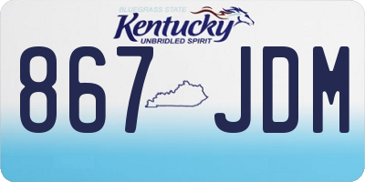 KY license plate 867JDM