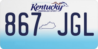 KY license plate 867JGL