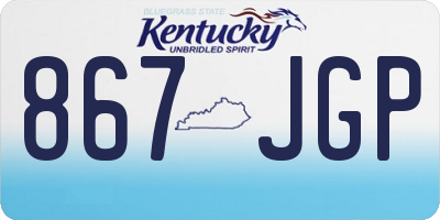 KY license plate 867JGP
