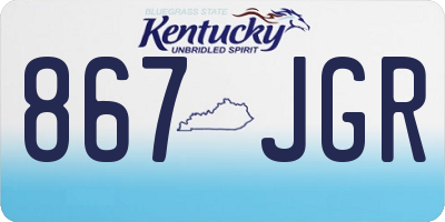 KY license plate 867JGR