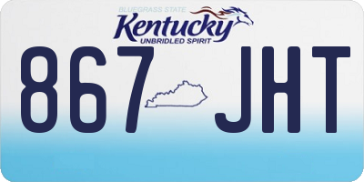 KY license plate 867JHT