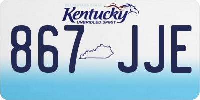 KY license plate 867JJE