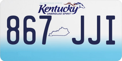 KY license plate 867JJI
