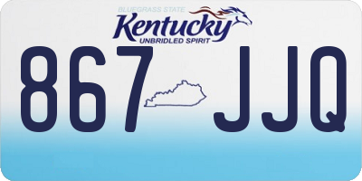 KY license plate 867JJQ
