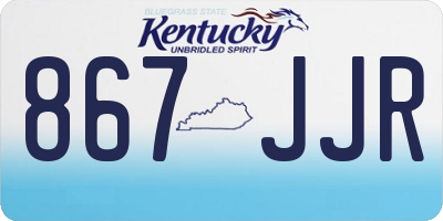 KY license plate 867JJR