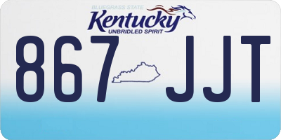 KY license plate 867JJT
