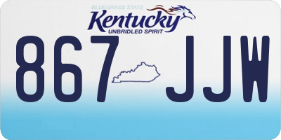 KY license plate 867JJW