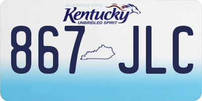 KY license plate 867JLC