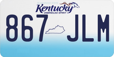 KY license plate 867JLM