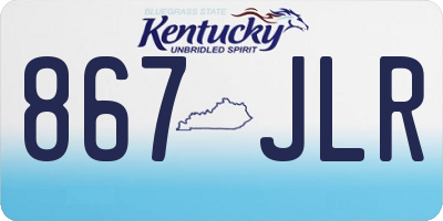 KY license plate 867JLR