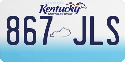 KY license plate 867JLS